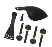 Parti di ricambio per violino Set Di Accessori In Ebano Per Violino Piastra Di Supporto Per Corda Di Trazione Chiodo Di Coda Asse Della Corda Per Violino 4/4
