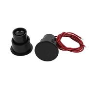 Parti di ricambio Set da incasso di sicurezza elettronica cablato Reed magnetico interruttore for cancello elettrico allarme di sicurezza nero