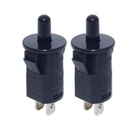 parti di ricambio SJ1-1-C Normalmente chiuso 3A Normalmente aperto 6A Interruttori momentanei per porta del frigorifero con pulsante rotondo da 10 mm(Black closed NC)