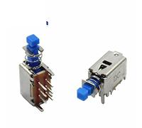 Parti di ricambio Tasti push-pull orizzontali da 1000 pezzi Piedini di cablaggio a 6 pin con pulsante for orecchie A04 auto-ripristino con interruttore di alimentazione Set-top box push di blocco