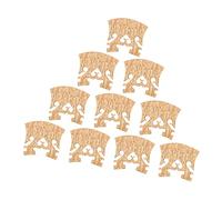 Parti di ricambio violino 10 Pezzi/1set Bridge Maple A Testa In Giù Per 4/4 Aerogeni Violini A Grandezza Naturale