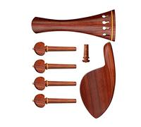 Parti di ricambio violino Set Di Acei In Palissandro Con Il Secondo Piano+riposo Al Mento+endpin+4 Pioli Di Sintonia Sostituzione Del Violino Per Violino 4/4 Violino
