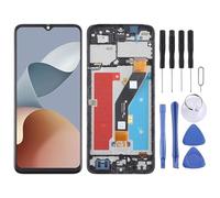 Parti di Riparazione del Cellulare per ZTE Blade A34 LCD Screen Digitazer Assemblaggio Completo con Cornice (Nero)