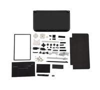 Parti di riparazione della custodia completa, kit di sostituzione e riparazione completo, for console Nintendo 3DS XL(Black)