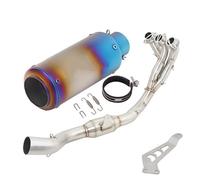 parti di scarico Completo Del Di Scarico Moto Per Y&amaha MT-09 MT09 FZ-09 2021 2022 2023 Tubo Di Collegamento Anteriore Silenziatore Accessori(Type B)