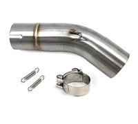 parti di scarico Di Scarico Per Motocicletta Tubo Di Collegamento Centrale In Acciaio Inox 51mm Slip On Per S&uzuki GSXR 600 750 K11 2011-2015