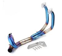 parti di scarico Tubo Di Scarico Moto Completo Del Di Collegamento Del Collettore Tubo Anteriore Per Y&amaha YZF MT07 FZ07 FZ-07 MT-07 XSR700 2014-2023(Type B)