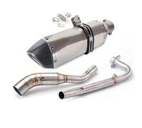parti di scarico Tubo Di Scarico Moto Mid Link Pipe 51mm Silenziatore Slip On Per Z125 Pro 2017 2018 2019 2020 2021-2023(Type C)