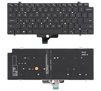 Parti di sostituzione del laptop per PC US Version Backlit Laptop Keyboard for Dell Latitude 7410 7410 2in1 P131G P119G Accessori