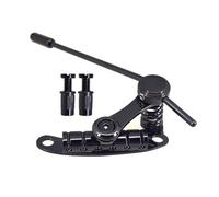 Parti di sostituzione della piastra di tiro per chitarra per la piastra di alta qualità durevole barra a ponte cromata elettrico cromata codatrice Trovolo compatibile con (Nero)