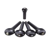 Parti di Violino 1/8 1/4 1/2 3/4 4/4 Dimensioni Violino Tuning Pioli In Legno Di Ebano Tuning Pioli Con Endpin Violino Corde Geared Curvo Pegbox Tuner SET accessori per violino (Color : 1/2)