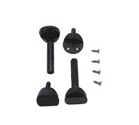 Parti di Violino 2 Pz/set Violino Mentoniera Morsetto Mentoniera Viti In Metallo Argento Accessori Per Strumenti A Corda 3/4 4/4 Violino Parti di Ricambio accessori per violino (Color : BK)