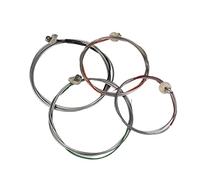 Parti di Violino 4/4 3/4 1/2 1/4 1/8 Contrabbasso Violino Punture GDAE Acciaio Inossidabile Con Cupronichel Ball End Corde Contrabbasso Per Le Prestazioni accessori per violino (Color : 1/4)