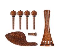 Parti di Violino 4/4 Violino Pioli Cordiera Mentoniera Endpin Eccellente Snakewood Violino Parte Accessori Per Il FAI DA TE Violino Liutaio SET accessori per violino