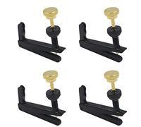Parti di Violino 4 Pezzi Violino Speciale Violino D'argento Nero Violino Fine-tuning Materiale Metallico Multi-colore Accessori Violino Opzionali accessori per violino (Color : Black)