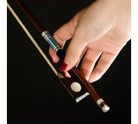 Parti Di Violino Archetto Per Violino Professionale In Pernambuco Perla Ovale Occhio Di Rana Bastone Rotondo Filo Di Seta Blu Avvolgimento In Argento