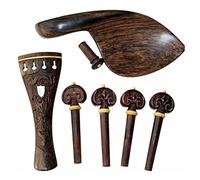 Parti Di Violino Intagliato Set Pegs Chin Pl Resto Copertura Tarchiglio Endpin Inlay Shells Perla Accessorio Violin (Color : Rosewood)