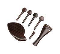 Parti di Violino Parti Di Violino In Legno Di Ebano Violino Pioli Mentoniera Endpin Tuner Cordiera Set 4/4 Parti Di Violino FAI DA TE Violino Raccordi Set Di Ricambio accessori per violino