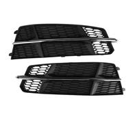 Parti fendinebbia Per A6 C7 2016 2017 2018 2x Griglia Di Copertura Per Fendinebbia Anteriore Per Auto Cornice Cromata A Nido D'ape Stile Auto 4G0807681AN(Black B)