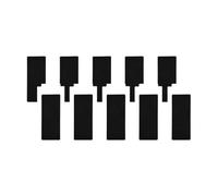parti Filtro Hepa, compatibile con YEEDI M12 Pro+, accessori for robot spazzatrici(Hepa Filter 12 pcs)