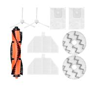 Parti for aspirapolvere Filtro Hepa Spazzola laterale principale Accessori for sacchetti for la polvere in tessuto, compatibili con Rodmi Eva SDJ06RM (Color : SET 8)