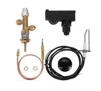 Parti for braciere/camino a propano Kit valvola di controllo di sicurezza for guasto della fiamma con gruppo accenditore a batteria AAA