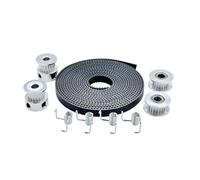 Parti for stampante 3D 2x puleggia 20 denti foro 5 mm 2 metri 6 mm cinghia di distribuzione folle 4x tenditore for kit di accessori for stampante