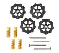 Parti for stampante 3D Colonna in silicone solido M3/M4 Viti Dadi Accessori for piattaforma Molla Kit di livellamento del letto riscaldato for CR10 Ender3 distintivo(M4 Leveling Kit)