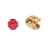 Parti for stampante 3D Giunto rigido Giunto for albero in lega di alluminio Asse Z Motore passo-passo Vite di sollevamento manuale zigrinata Dado 5x8mm(1xCoupler 1x18 Nut)