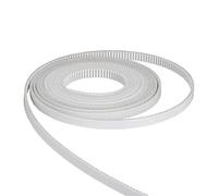 Parti for stampante 3D GT2 Cinghia di distribuzione UP con anima in acciaio 1M 5Meter 2gt Cinghia aperta Larghezza 6mm Bianca for accessori fai da te RepRap i3 distintivo(1 Meter)
