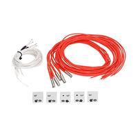 Parti Hotend Stampante 3D, 5 Set Parti Hotend Stampante 3D MK7 MK8 Ender 3 Kit Hotend Estrusore Cartuccia Termistore 24V 40W 100K, Estrusori Stampante 3D