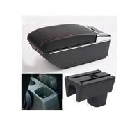 Parti Interne Accessori Auto Per Suzuki Per Swift 2006 05-24 Box Bracciolo Box Portaoggetti Per Bracciolo Auto(D1 red line 7USB)