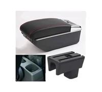 Parti Interne Accessori Auto Per Suzuki Per Swift 2006 05-24 Box Bracciolo Box Portaoggetti Per Bracciolo Auto(C1 red line 7USB)