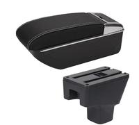 Parti Interne Portacenere Di Adattamento Del Bracciolo Per Auto Scatola Di Immagazzinaggio Interna Per Suzuki SX4(D3 Black white)