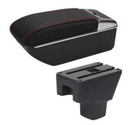 Parti Interne Portacenere Di Adattamento Del Bracciolo Per Auto Scatola Di Immagazzinaggio Interna Per Suzuki SX4 Consolle(D1 Black red)