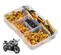 Parti, kit bulloni carenatura, 177 pezzi/set bulloni parabrezza in alluminio, elementi di fissaggio universali, kit carenatura