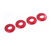 Parti La Modifica Dell'auto Compatibile Con Benz Per W205 2015 2016 2017 2018 4 Pezzi In Alluminio Per Interni Auto Serratura Perni Copertura Adesivi Trim(Red)