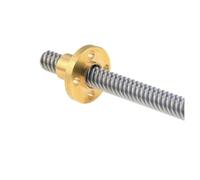 Parti meccaniche con vite a sfere e dado 2 pezzi T8 vite di comando filettatura 8 mm con dado in ottone passo 12 100 mm-550 stampante barra trapezoidale(150mm)