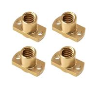 Parti meccaniche con vite a sfere e dado 4/8 pz T8 Dado Trapezoidale Vite Ottone Passo 2mm Conduttrice 8mm(4Pcs)