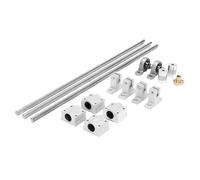 Parti meccaniche con vite a sfere e dado Asta Albero Di Guida Lineare T8 Cursori A Vite Doppia Accoppiamento Blocchi Supporto 250mm KP008 Cuscinetti SK8 SC8UU