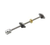 Parti meccaniche con vite a sfere e dado T8 passo 2mm 8mm vite di comando lunghezza 100-500mm+dado in ottone e rame+supporto cuscinetto KFL08+giunto flessibile D19L25 8x8mm(350mm)