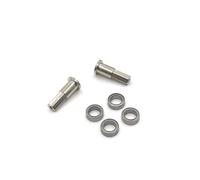 Parti Modelli RC Per WPL D12 1/10 RC Car Parts Metallo Aggiornato 6.3 9.5 .17mm Cuscinetto Assale Anteriore Coppa Modifica Accessorio(Silver)