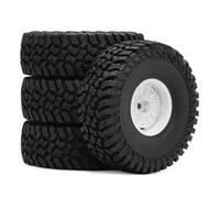 Parti Modellini RC Per Axial Per SCX10 90046 Per TRX4 Per Redcat Gen8 1/10 119 MILLIMETRI 1.9 Pollici In Gomma Roccia Pneumatici Delle Ruote Salita RC Crawler Parti Automobili(B white)