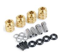 Parti Modellini RC Per TRX-4 Per TRX-6 4 Pezzi 5/8/9/10/11/12/15/20mm Heavy Duty Brass 12mm Mozzi Esagonali Per Ruote Adattatore Esteso Parti Per Modelli Di Auto RC 1/10 Modifica(15mm)