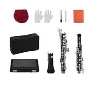 Parti oboe Strumento Placcato Oro Stile Semi-automatico In Stile Semi-automatico Di Oboe C Con Oboe Reed (Color : Silver-plated)