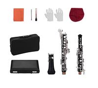 Parti oboe Strumento Placcato Oro Stile Semi-automatico In Stile Semi-automatico Di Oboe C Con Oboe Reed (Color : Nickel-plated)