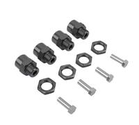 Parti Per 1/10 1/8 1 Set Adattatori Esagonali In Lega Alluminio RC Car 12mm 17mm Adattatore Mozzo Esagonale Ruota Estensione Dado Conversione Pneumatici(Dark Grey)