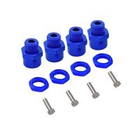 Parti Per 1/10 1/8 1 Set Adattatori Esagonali In Lega Alluminio RC Car 12mm 17mm Adattatore Mozzo Esagonale Ruota Estensione Dado Conversione Pneumatici(Blue)