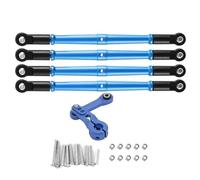 Parti per auto RC Compatibile Con ARRMA Per KRATON 1/8 Rc Car Tirante Di Collegamento Anteriore E Posteriore In Metallo Con Braccio Servo 25T Tirante Di Collegamento Dello Sterzo Per RC Car(Blue)