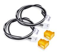 Parti per Auto RC per 1/14 per Tamiya Camion Trattore Ribaltabile per Scania R470 R620 Parti Fai da Te 1 Coppia Pedale Segnale di Girata Luce 3V 3 Colori Lampada RC Ricambio(Yellow)